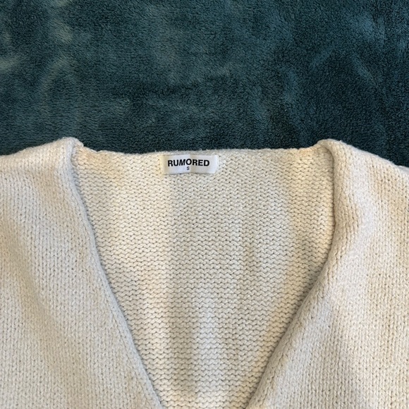 Rumored White Knit Tank Top - Prince Street Top - Picture 6 of 7